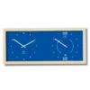 Horloge Heures et Marées horizontal bleu roy