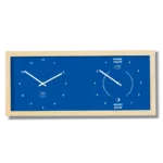 Horloge Heures et Marées horizontal bleu roy