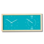 Horloge Heures et Marées horizontal vert emeraude