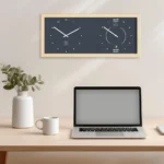 Horloge Heures et Marées horizontal au dessus d'un bureau