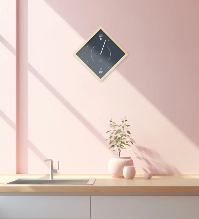 Horloge de marées Petit Bé dans une cuisine
