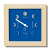 Horloge Lunaire Séléné Bleu Roy 17cm x 17cm