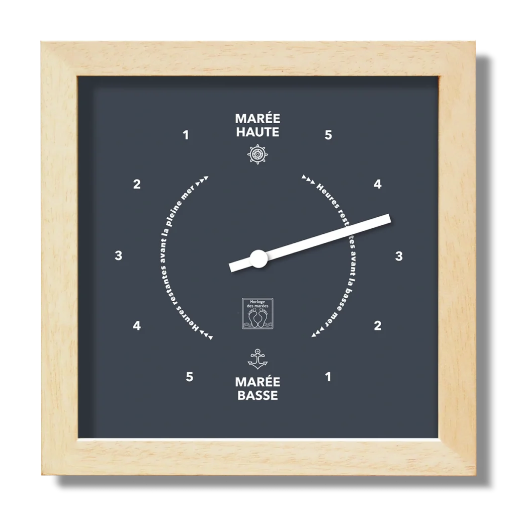 Horloge à marées Solidor fond Gris Anthracite