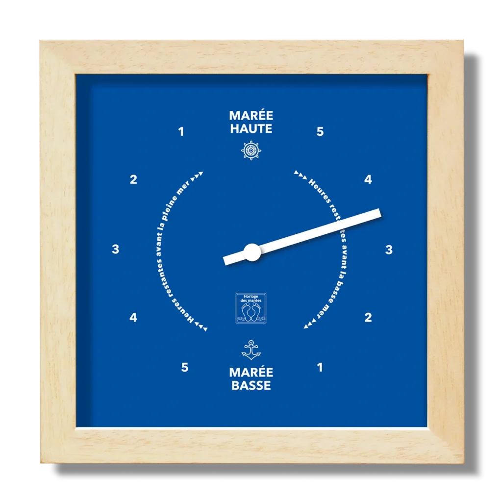 Horloge à marées Solidor fond Bleu Roy