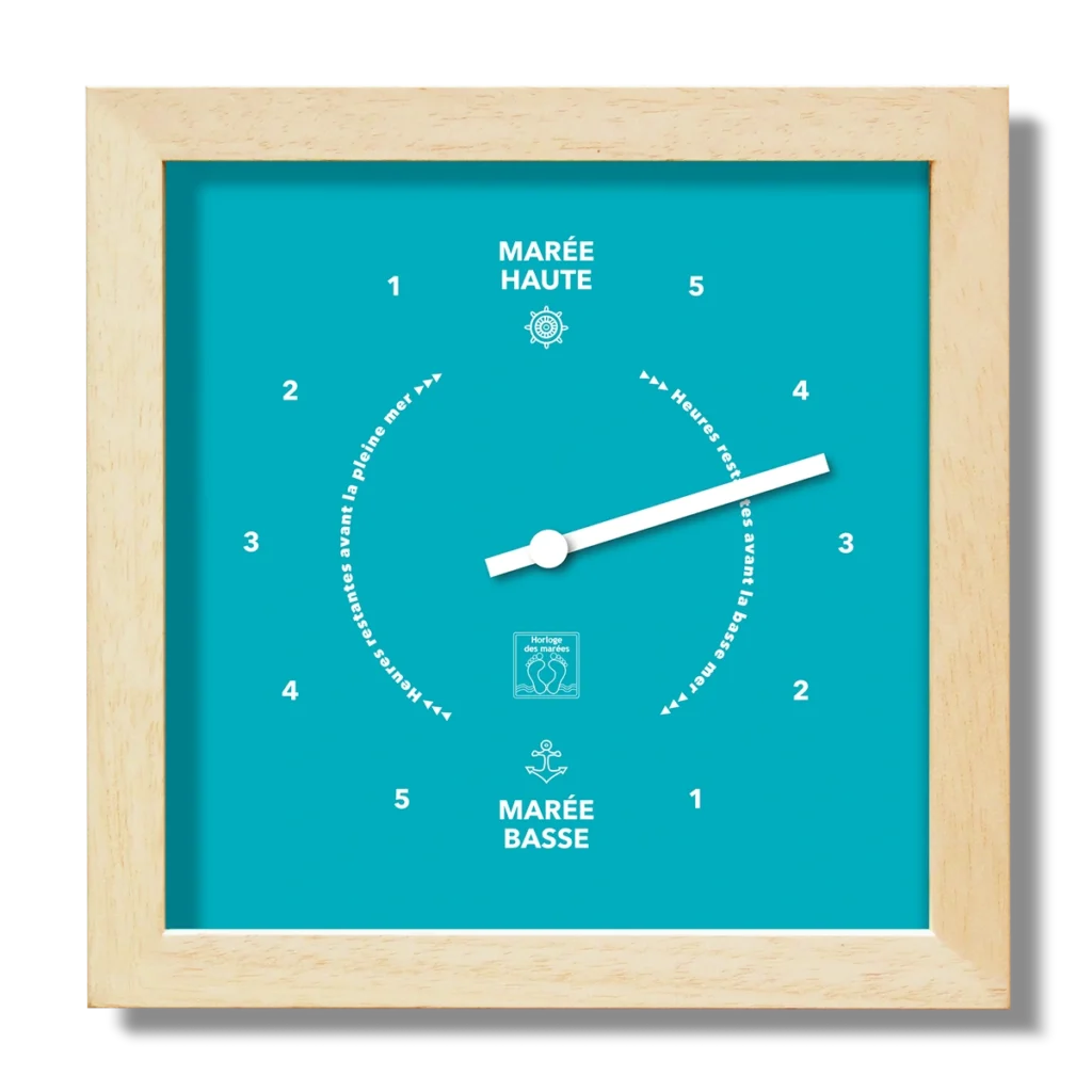 Horloge à marées Solidor fond Vert Emeraude