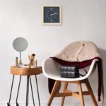 Horloge à marées Solidor Gris Anthracite dans un salon