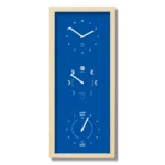 Heures, Lunes et Marées -Vertical Bleu Roy