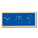Heures, Lunes et Marées -Horizontal Bleu Roy