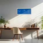 Heures, Lunes et Marées -Horizontal dans un bureau