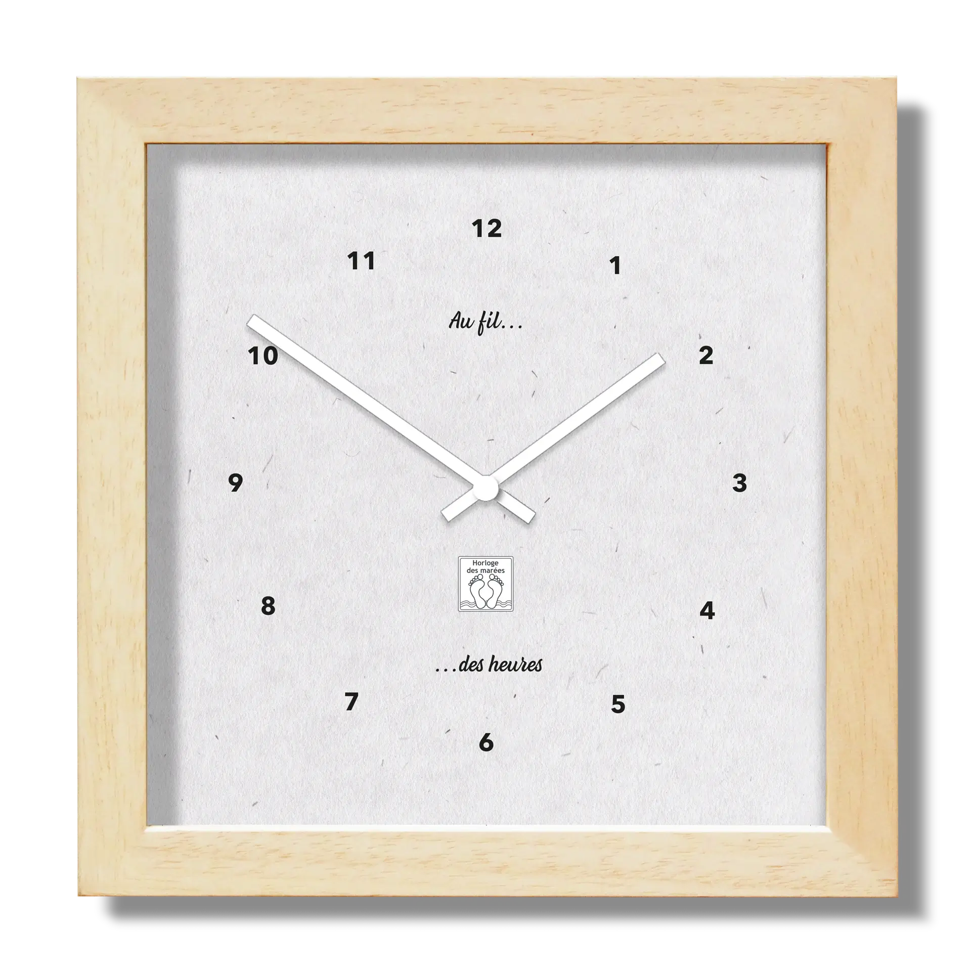 Horloge 12h Sable 23cm par 23cm
