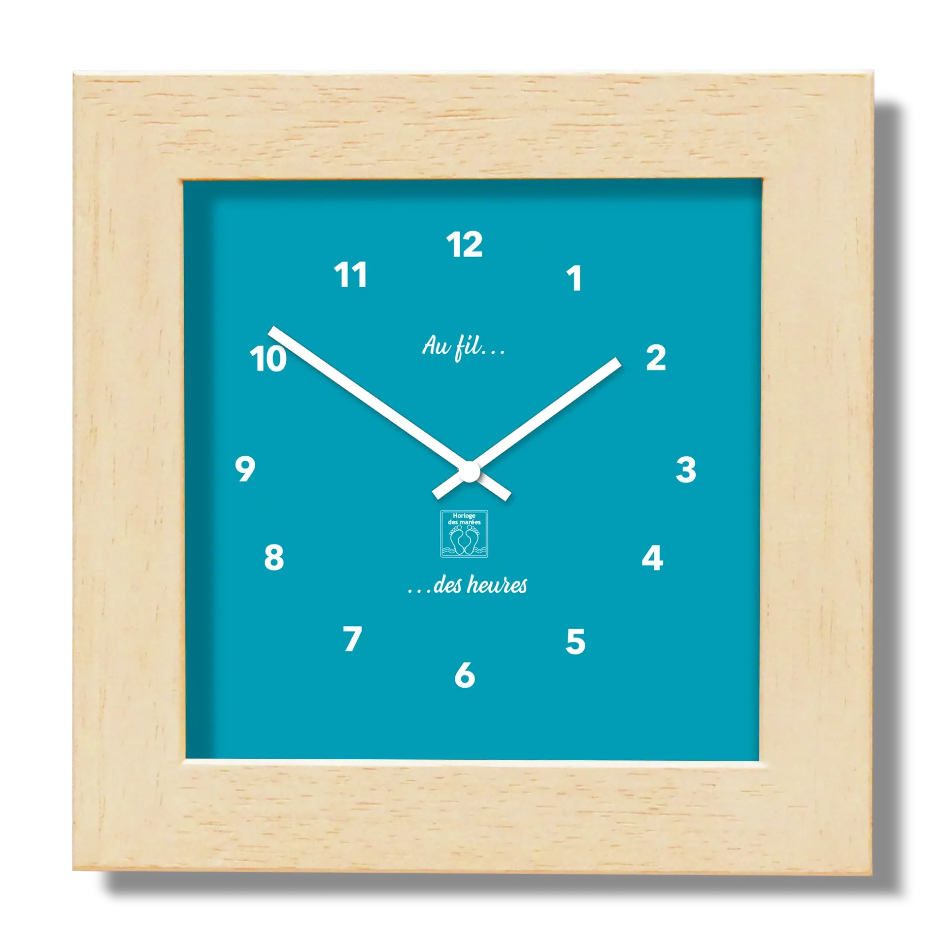 Horloge 12h Vert 14cm par 14cm