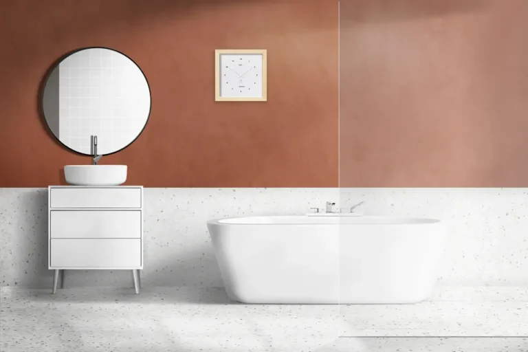 Horloge Au fil des heures dans une salle de bain